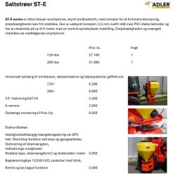 Adler ST-E saltspreder