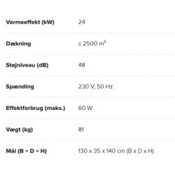 Airrex AH-900i infrar�d varmeovn