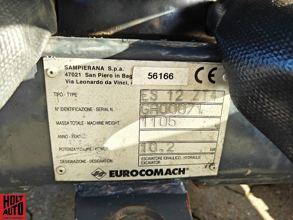 Brugt Eurocomach ES 12 ZT4 minigraver