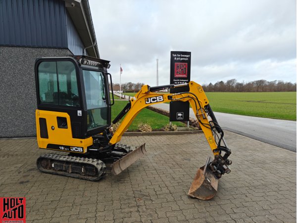 Brugt JCB 19 C-1 minigraver med centralsm�rring og Compact tilt 