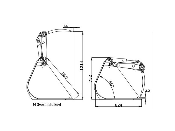 JST M Overfaldsskovl