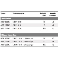 JST E-KPS1 Kipbar Planerskovl 1cyl.