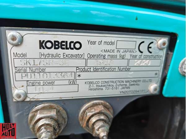 Brugt Kobelco SK17SR minigraver