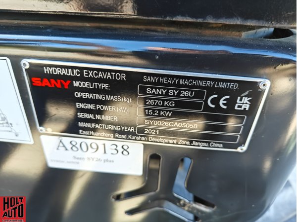 Brugt Sany SY26U minigraver