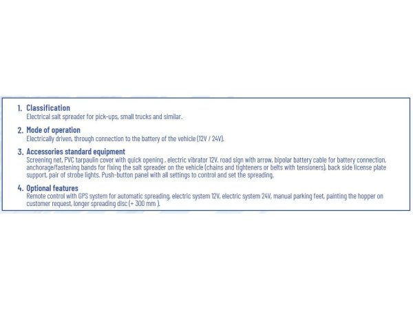 Snow Service Nevada saltspreder