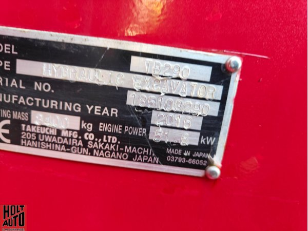 Brugt Takeuchi TB290 gravemaskine