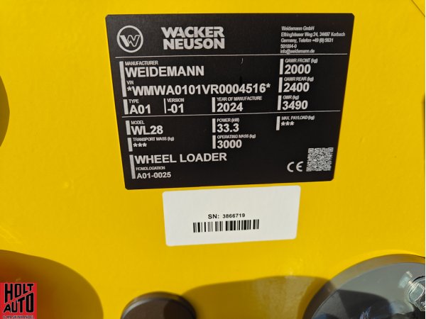 Ny Wacker Neuson WL28 minilsser