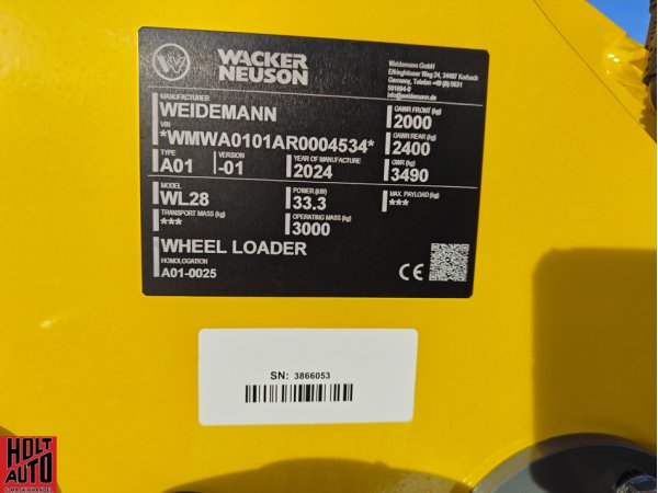 Ny Wacker Neuson WL28 minilsser