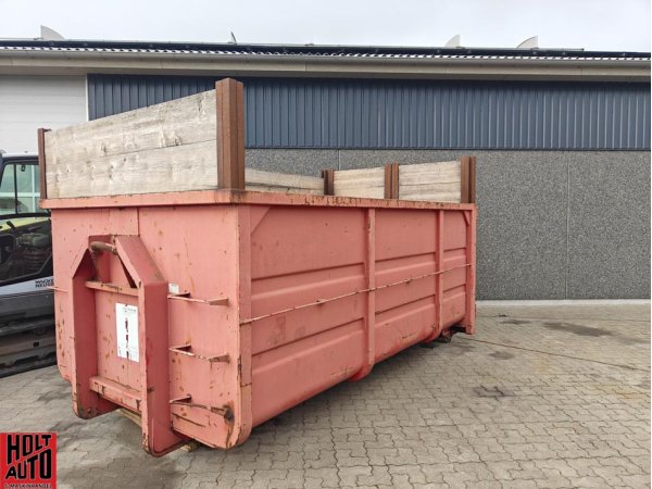 Brugt Container kasse 425 cm kroghejskasse p 16m3 plus overbygning  