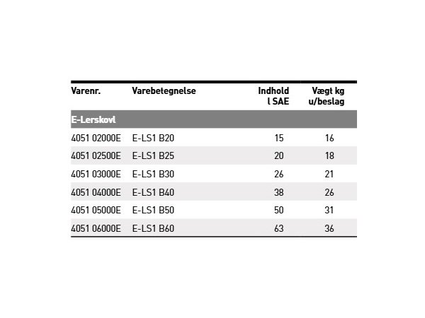 JST LS1 Lerskovl, 20-60 cm.