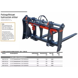 JST Pallegafler m. hy. gaffelflyt