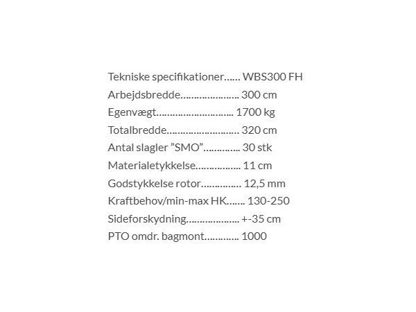 Seppi WBS FH slagleklipper