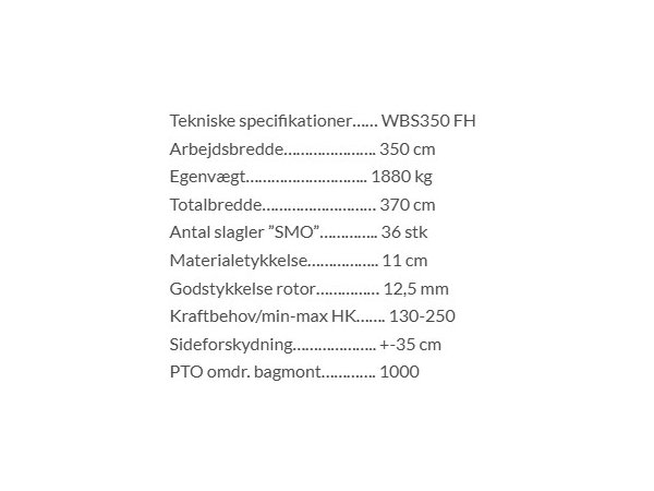 Seppi WBS FH slagleklipper