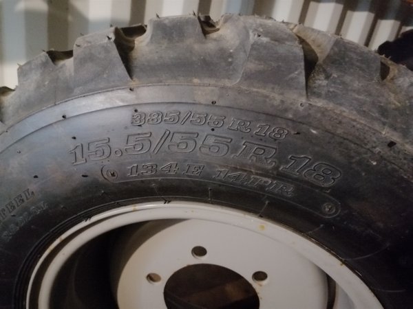 Nyt Dunlop 15.5-55x18 med flg