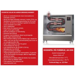 Airrex AH-300i infrard varmeovn