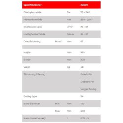 Auger Torque X2500 jordbor
