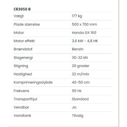 Batmatic CB3050 pladevibrator