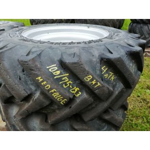 Brugte komplette BKT hjul 10.0/75-15.3