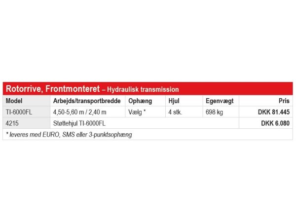 Fransgrd TI-6000FL Frontrotorrive