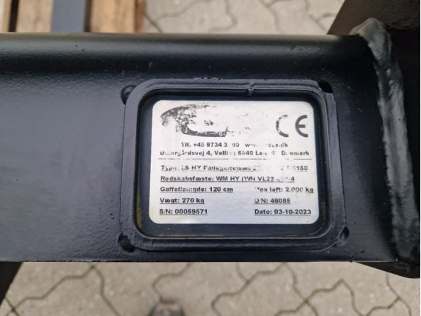 JST Pallegafler m. hy. gaffelflyt