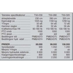 Ortolan T50, 280 cm.