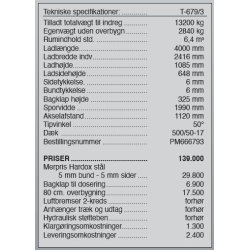 Pronar Entreprenrvogn T-679/3