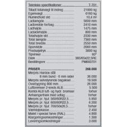 Pronar Entreprenrvogn T-701