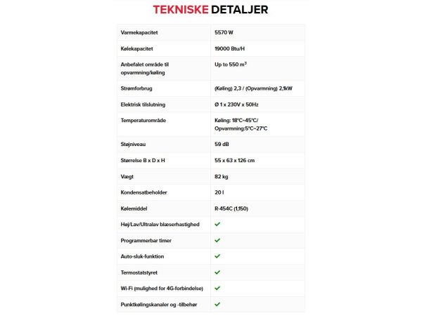 RexNordic HP-19 4-i-1 varmepumpe 