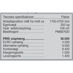 Samasz Fisher Hydraulisk Arm