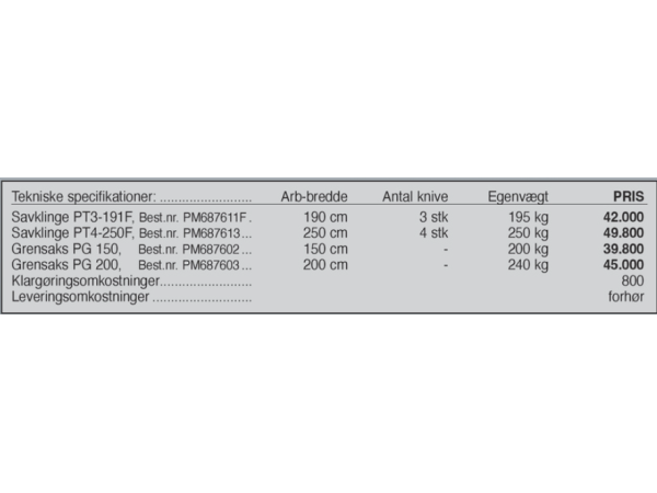 Samasz Savklinge PT3 191 F