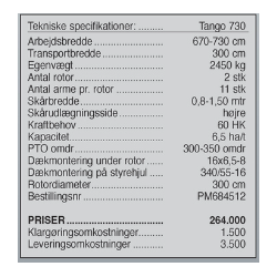 Samasz Tango 730 Stor-Rotorrive