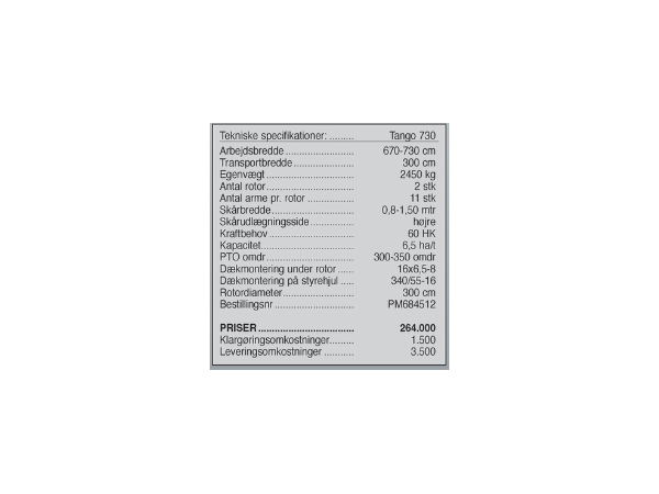 Samasz Tango 730 Stor-Rotorrive