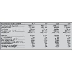 Sigma Pro G201, 150-220 cm.