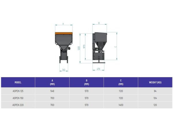 Snow Service Aspen saltspreder
