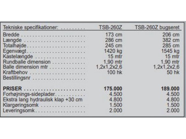 VDMJ TSB-260Z strmaskine
