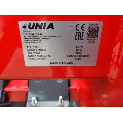 Unia Ares XL 300 Tallerkenharve