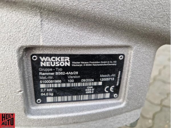 Ny Wacker Neuson BS62-4 jordloppe