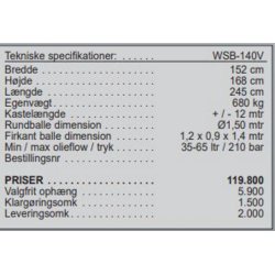 VDMJ WSB-140V strmaskine