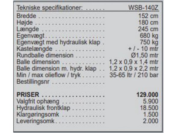 VDMJ WSB-140Z strmaskine