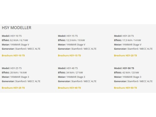 Himoinsa HSY T5 ndgeneratorer