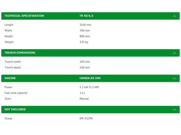 Laski TR 50/6,5 (50/10 cm)