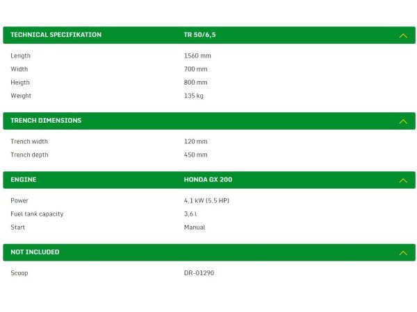 Laski TR 50/6,5 (50/12 cm)