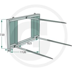 Granit Ballespyd m. 3 tnder