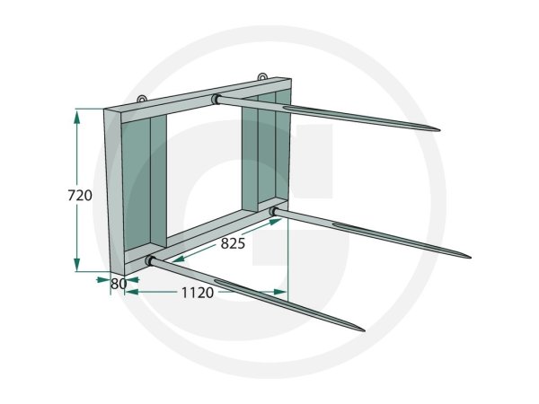 Granit Ballespyd m. 3 tnder