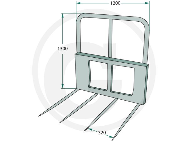 Granit Ballespyd m. 4 tnder