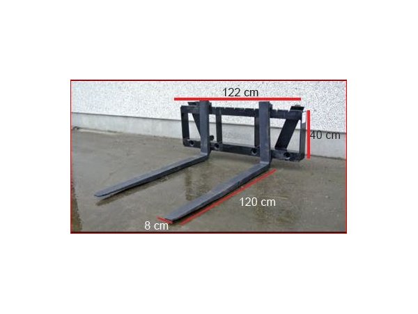 Metal-Technik Pallegafler, 2000 kg.